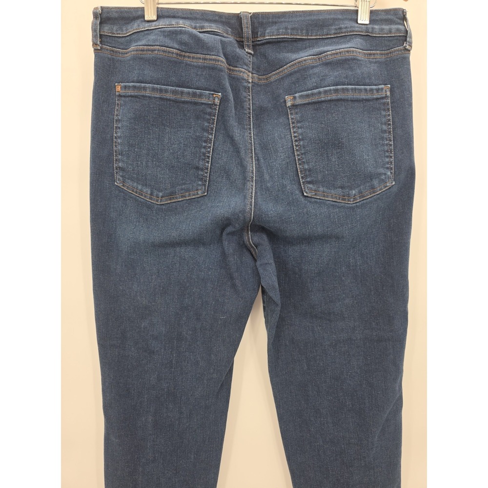 Chico's Define Me Slim Leg Ankle Jeans Size 3R US 16 XL Dark Wash Stretch - Picture 6 of 11